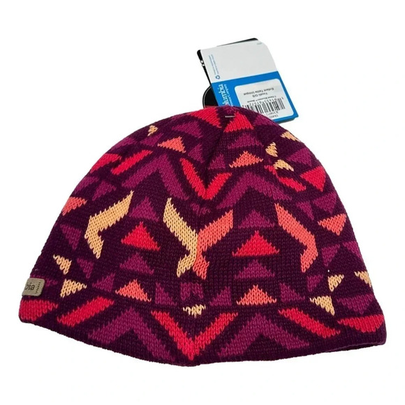 Columbia Winter Youth OS Beanie Hat  Omni Thermal Heat Pink Shades New - Picture 2 of 9